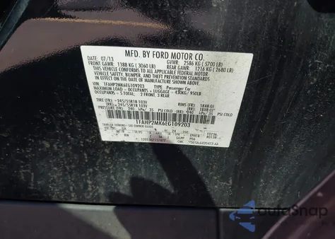 2014 Ford Police Interceptor из США, поврежденный, VIN 1FAHP2MK6EG109203